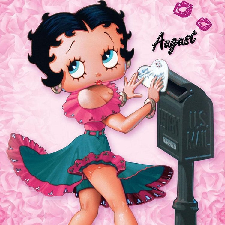Peinture au diamant - Plein rond/carré - Mignonne Betty Boop
