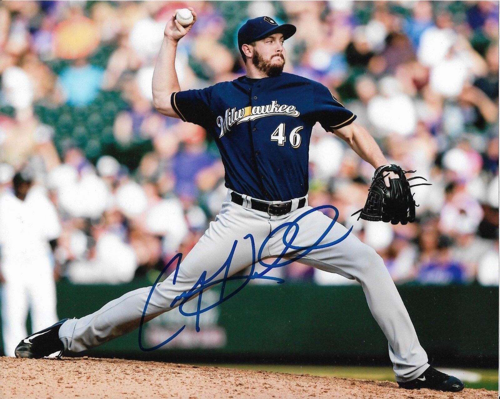 COREY KNEBEL signed autographed ALL STAR MILWAUKEE BREWERS 8x10 Photo Poster painting w/ COA