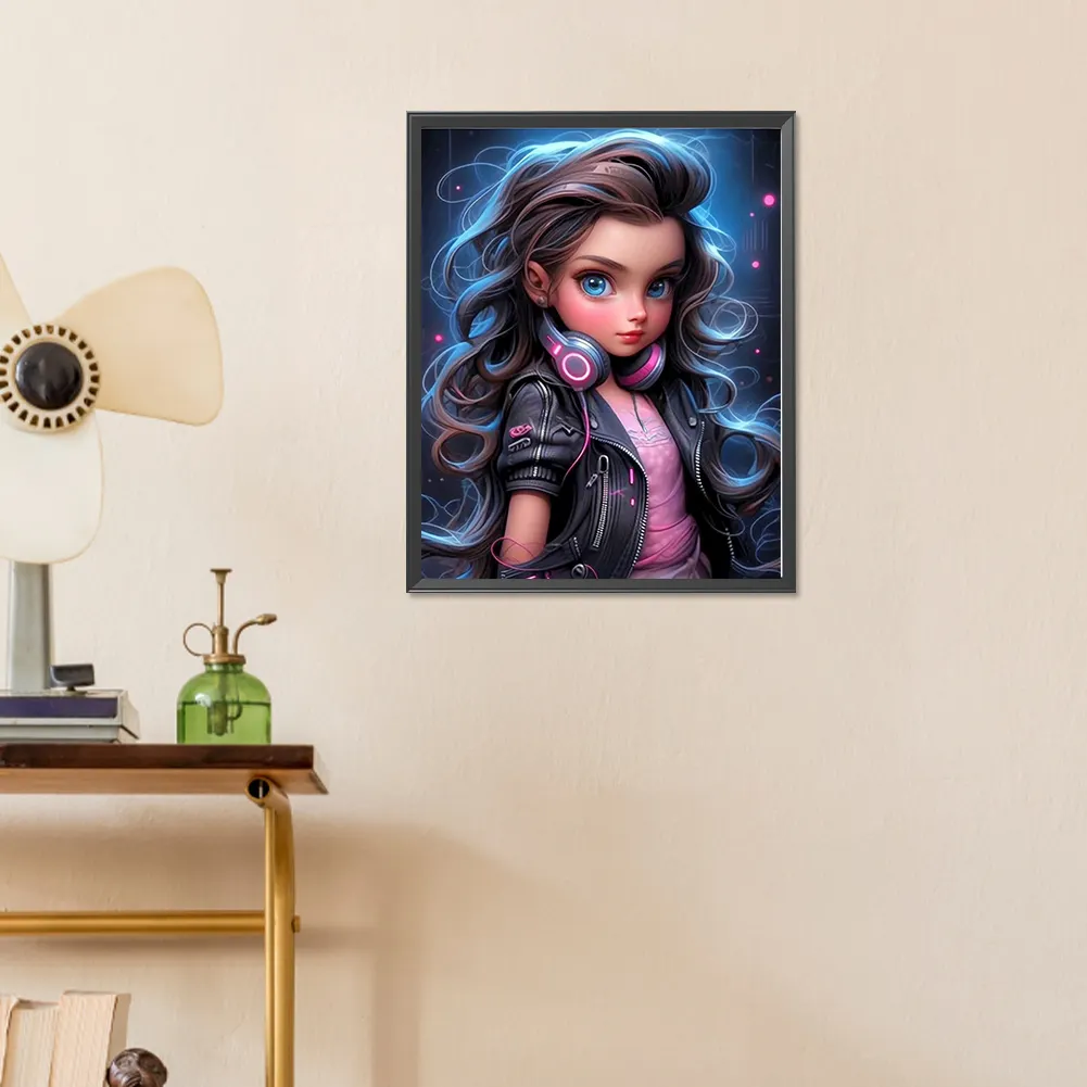 Full Round Diamond Painting 40*50cm - Sweet Girl