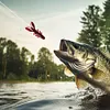 Fishing Lures Kit with Jig Heads Hooks Soft Worm Bait Lures for Bass Pike Crank
