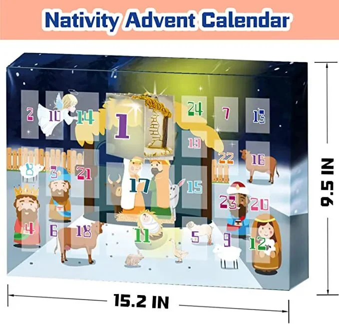 【Christmas Pre-Sale 80% OFF】Nativity Scene Advent Calendar Set