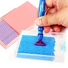 Multi-Section Diamond Painting Tray Kit 5D DIY Drills Plate with Spoon & Brush Set