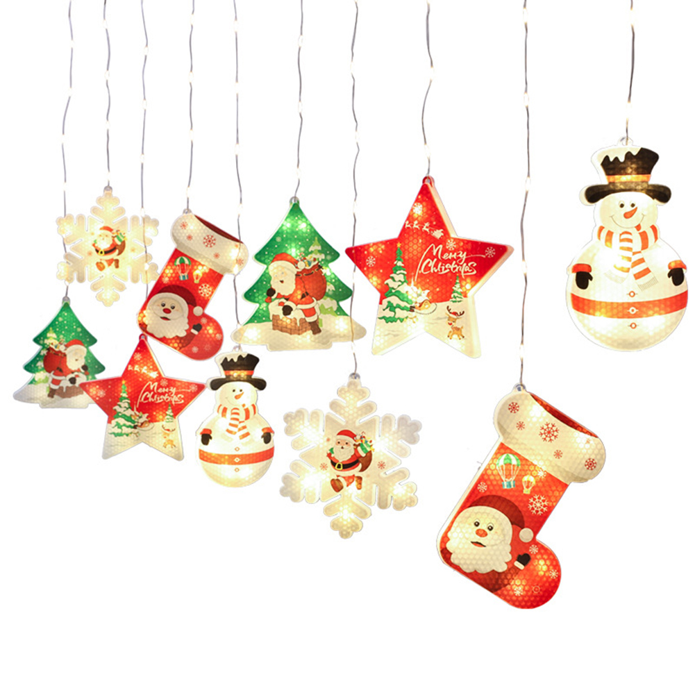

Christmas Hanging Lights LED Pendant Decorations Props for Window Door Tree, 501 Original