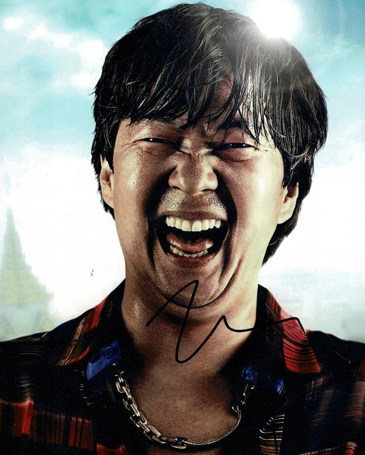 Ken JEONG Signed Autograph 10x8 Photo Poster painting AFTAL COA The Hangover Mr Leslie CHOW