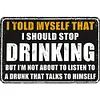 Drinking - Metal Tin Signs(8*12Inch/12*16Inch) - Bar