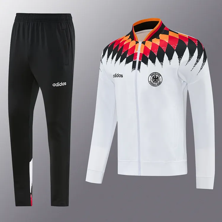 Germany 1994 Retro Jacket &ndash; White【Jacket + Pants】