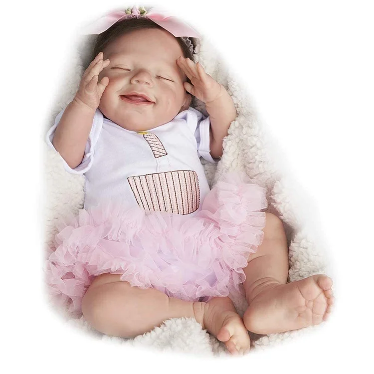 JIZHI® 20 Inches Bathable Body Realistic Reborn Baby Dolls Girl