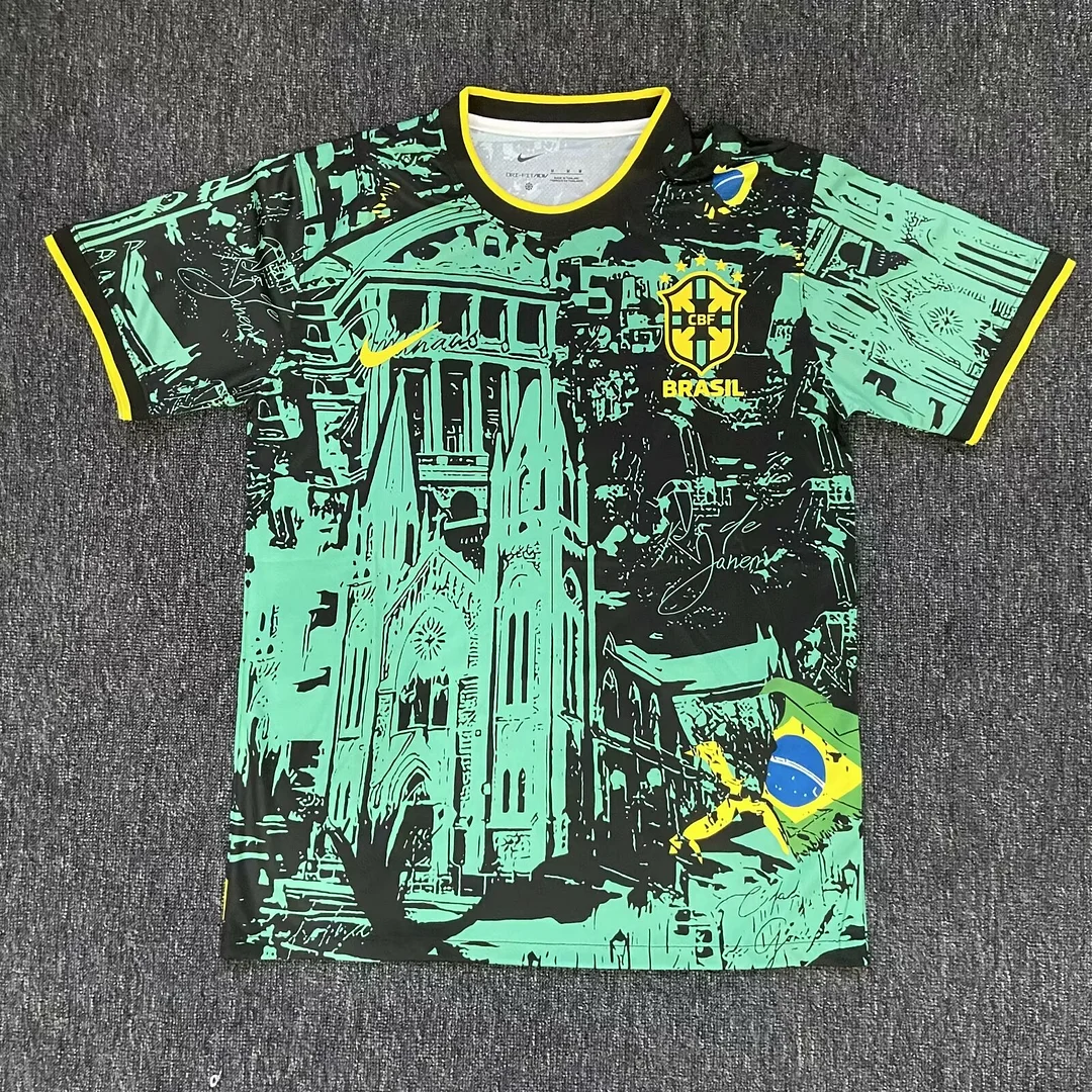 2024 Brazil Special Edition Green Football Shirt Thai Quality