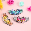 3pcs Butterfly Rhinestone Hair Clip DIY Crystal Bowknot Barrettes Kit