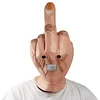 Christmas Decoration Middle Finger Mask Mockery And Contempt Vertical Shengdanjie Full Head Latex Headdress DJ Mask