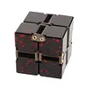Stress Relief Toy Premium Metal Infinity Cube Portable Decompresses Relax Toys for Children Adults