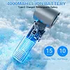 Portable Handheld Personal Turbo Fan USB Rechargeable Cooling Fan 100 Gear Speed