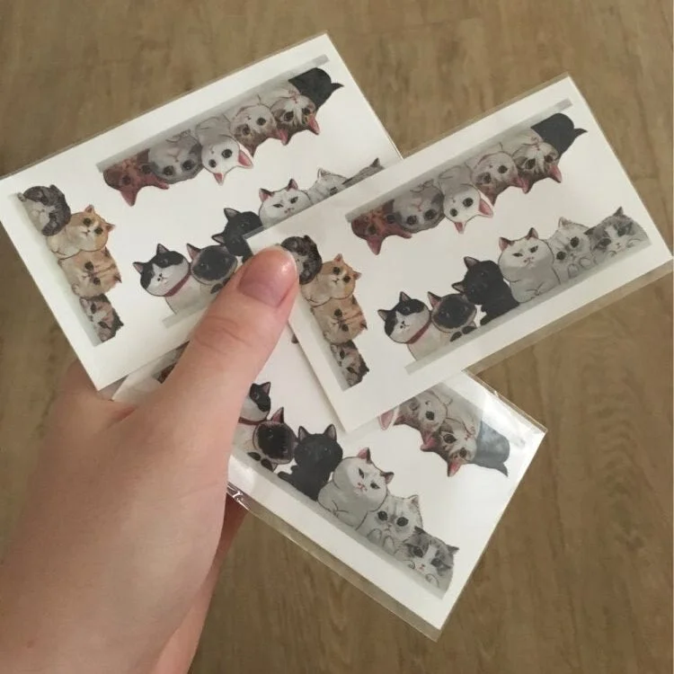 Waterproof Temporary Tattoo Sticker lovely cats cute cat owl tatto sexy flash tatoo fake tattoos for girl women kids