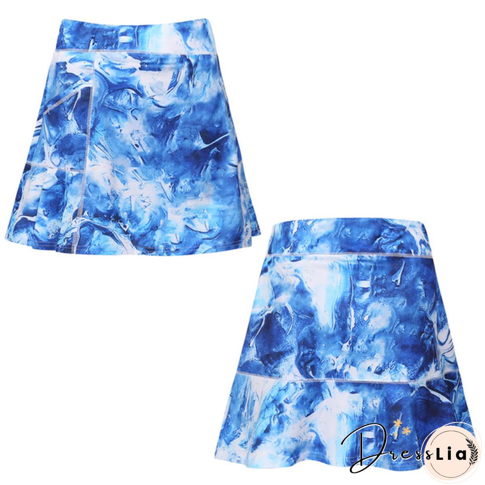 Women's Athletic A-Line Skirt Tennis Golf Skirt With Shorts Workout Running Skort