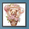 Flower Balloon Bear - Crystal Rhinestone Diamond Painting
