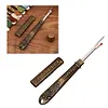 Vintage Carved Metal Seam Ripper with Safety Cover - Antique Stitch Unpicker & Thread Remover for Cross Stitch Mistakes tapestrymarket