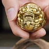 Pure brass fortune-bringing Pixiu fitness ball handle piece birthday gift for the elderly to relieve stress solid massage ball
