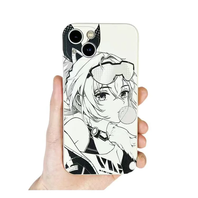 Black & White Characters Silicone Case