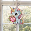 Valentinstag Liebe Einhorn - 5d DIY Handwerk Anhänger