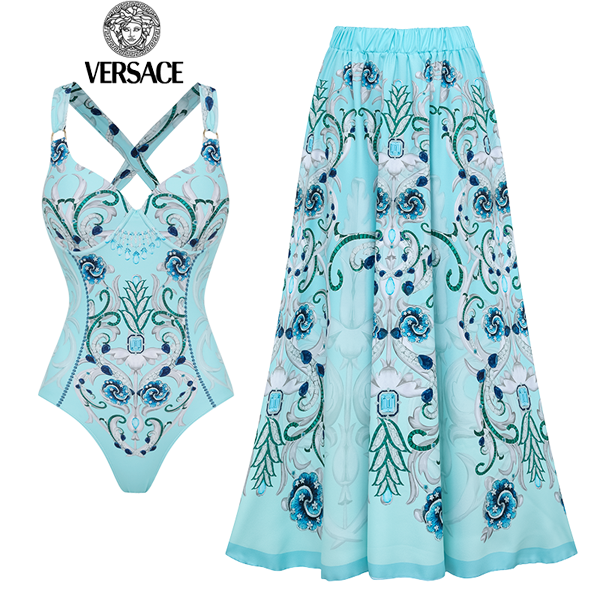【Versace】Τυπωμένα ολόσωμα μαγιό και φούστες