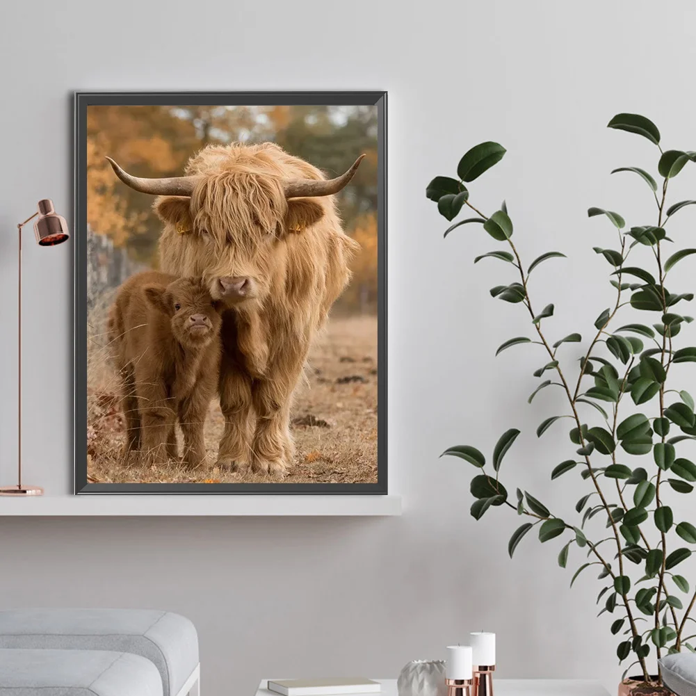 Diamond Painting - Full Round Drill - Highland Yak(Canvas|30*40cm)