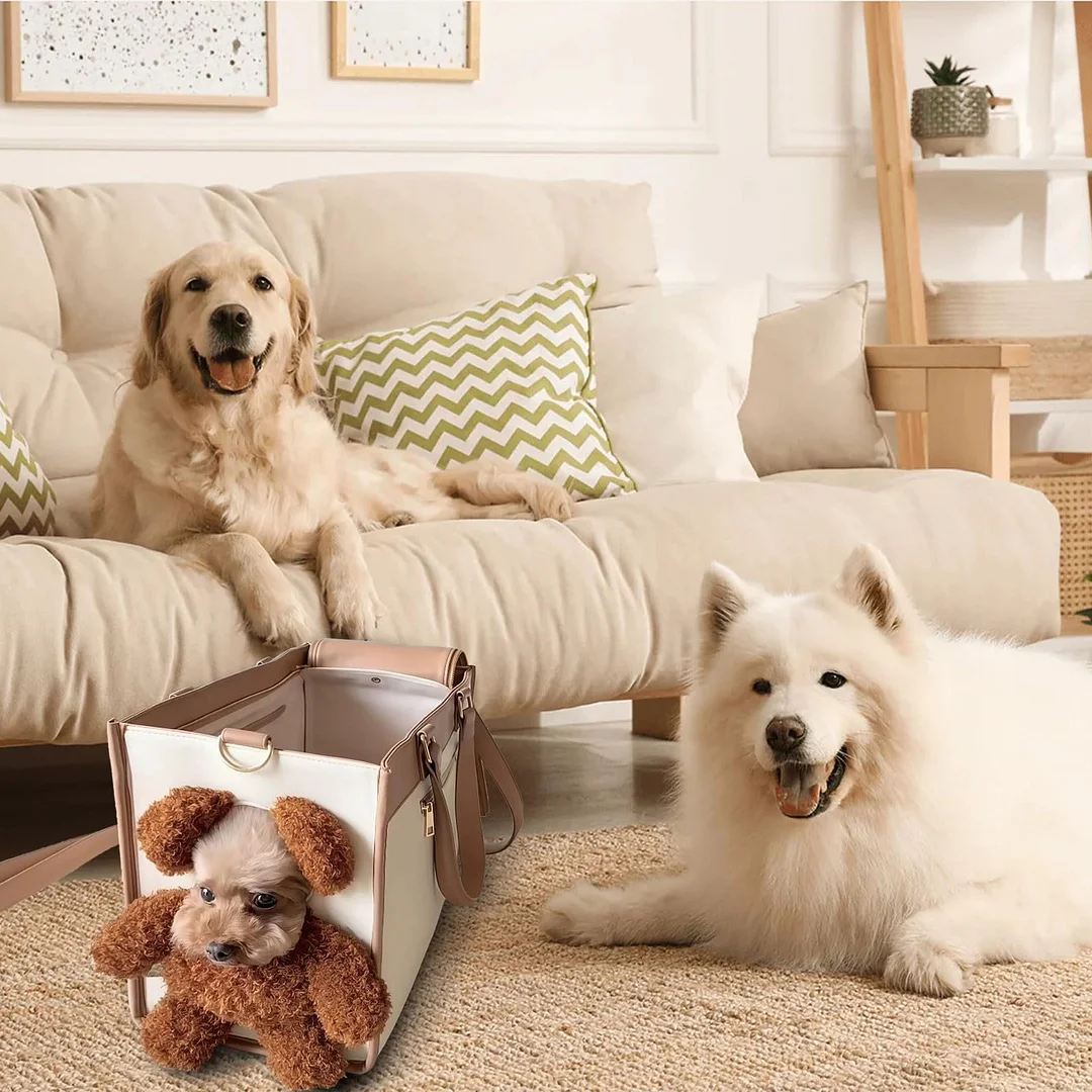 🐶Stilvolle PU-Leder-Hunde trage handtaschen🛍