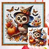 (Multi-Style) Halloween Pumpkin Gnome-14CT Counted Cross Stitch 40*40cm/15.75*15.75in