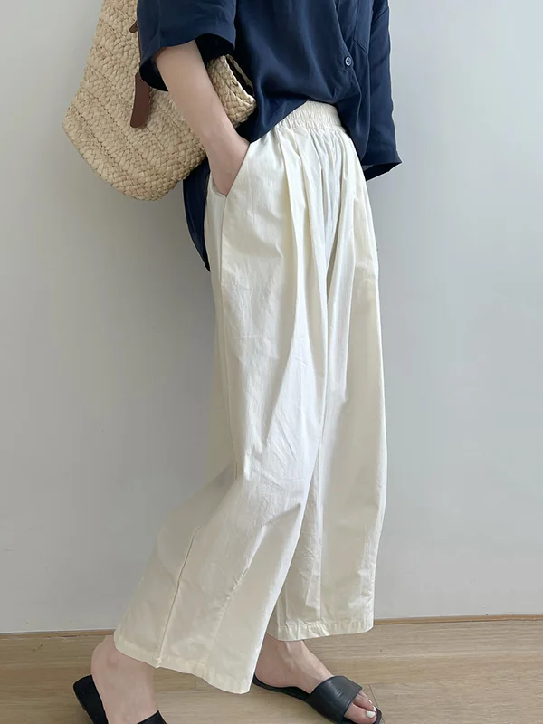 High Waisted Loose Split-Joint Pants Trousers
