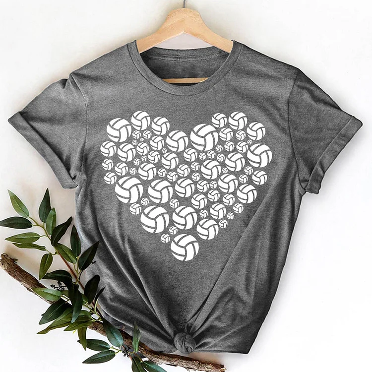 Volleyball Heart Beach Volleyball T-Shirt-07988