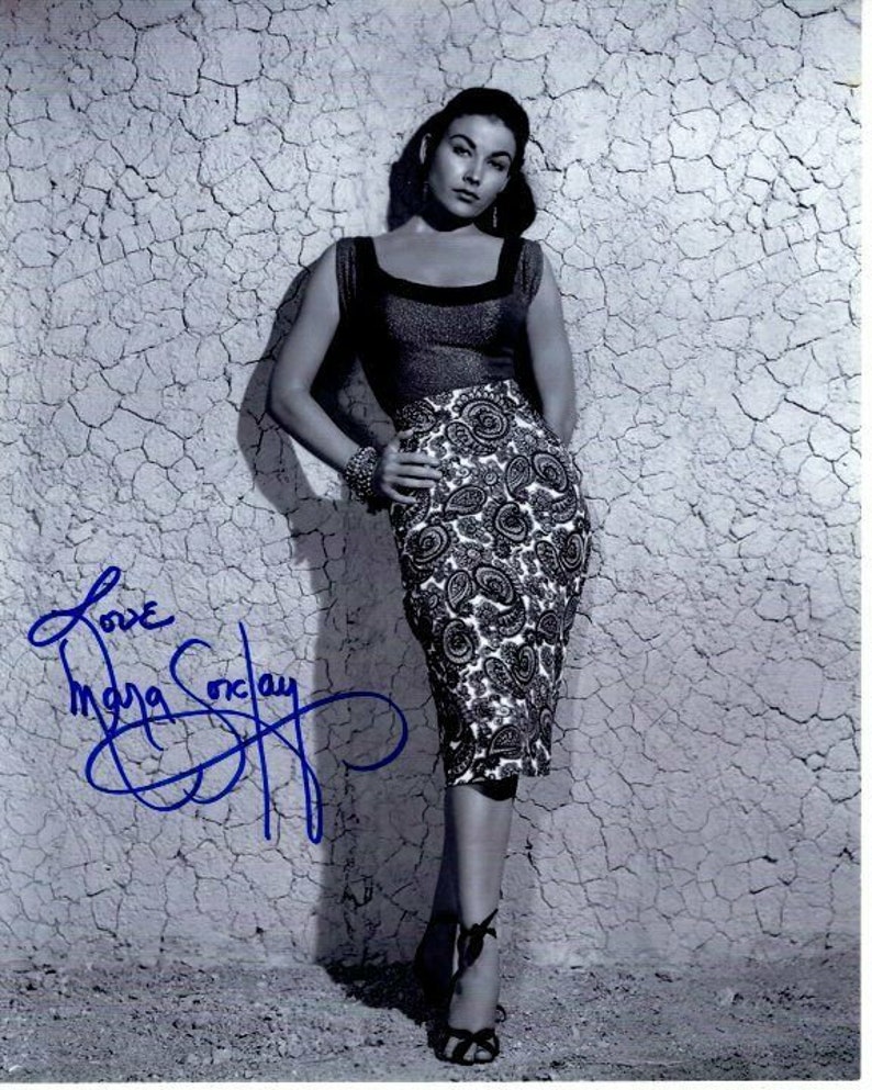 Mara corday signed autographed 8x10 Photo Poster painting