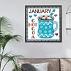 12 months -11CT Stamped Cross Stitch Kit(35*35cm)
