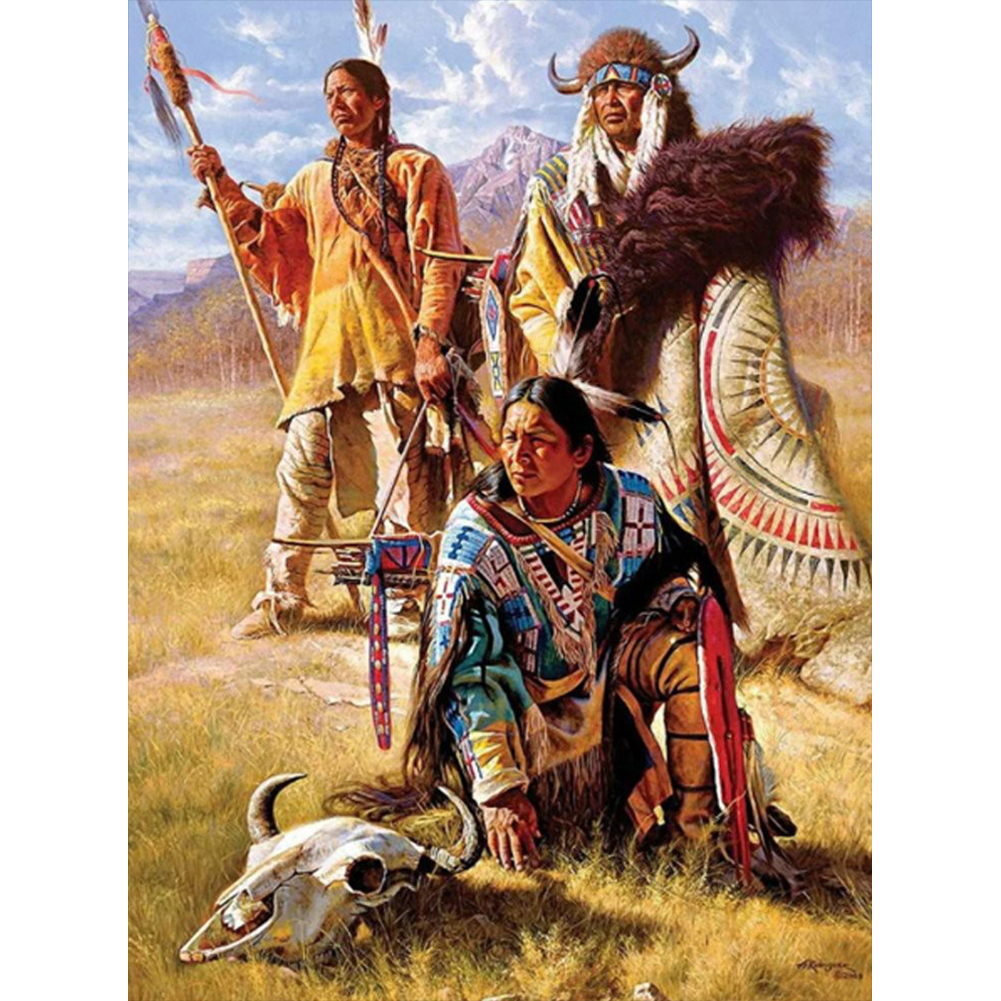 

Native American - Round Drill Diamond Painting - 40*50CM, 501 Original