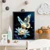 5D Diamond Painting Kit Full Drill Round Resin Rhinestone Canvas(Butterfly)