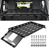 [US Local Warehouse] For 07-25 JK/JL Wrangler Molle Panel Rear Trunk Cargo Rack Interior Storage Basket Auto Luggage Frame Trunk Organizer Car Accessories
