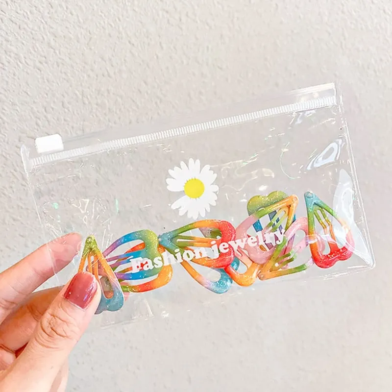 10/20/30/40 New Women Girls Cute Colorful Waterdrop Shape Hairpins Sweet Hair Clips Barrettes Slid Clip Fashion Hair Accessories