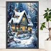 Diamond Painting-DIY Full Round Drill Christmas Snow House(40*60 CM)