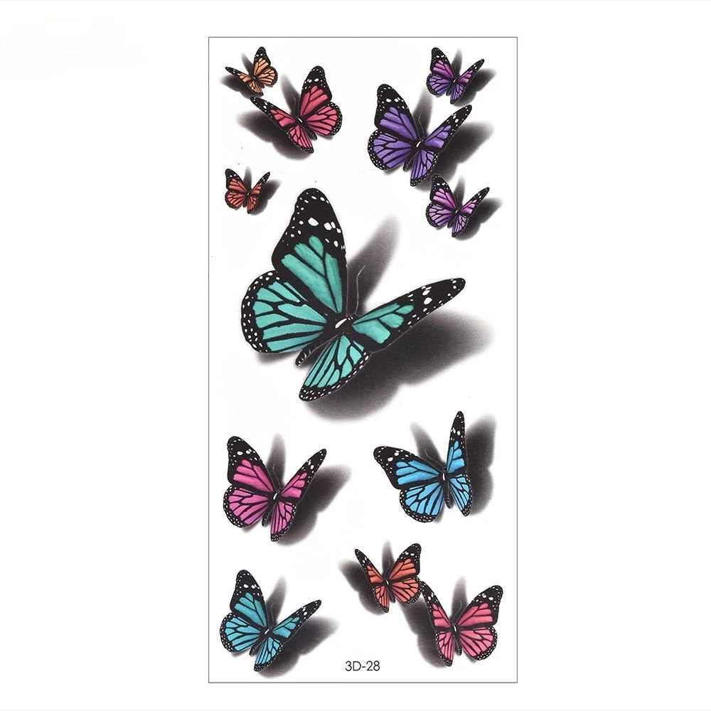 Beauty 1 Pcs Make Up Fake Temporary Tattoos Stickers Rose Flowers Arm Shoulder Tattoo Waterproof Women Big Flash Tattoo On Body