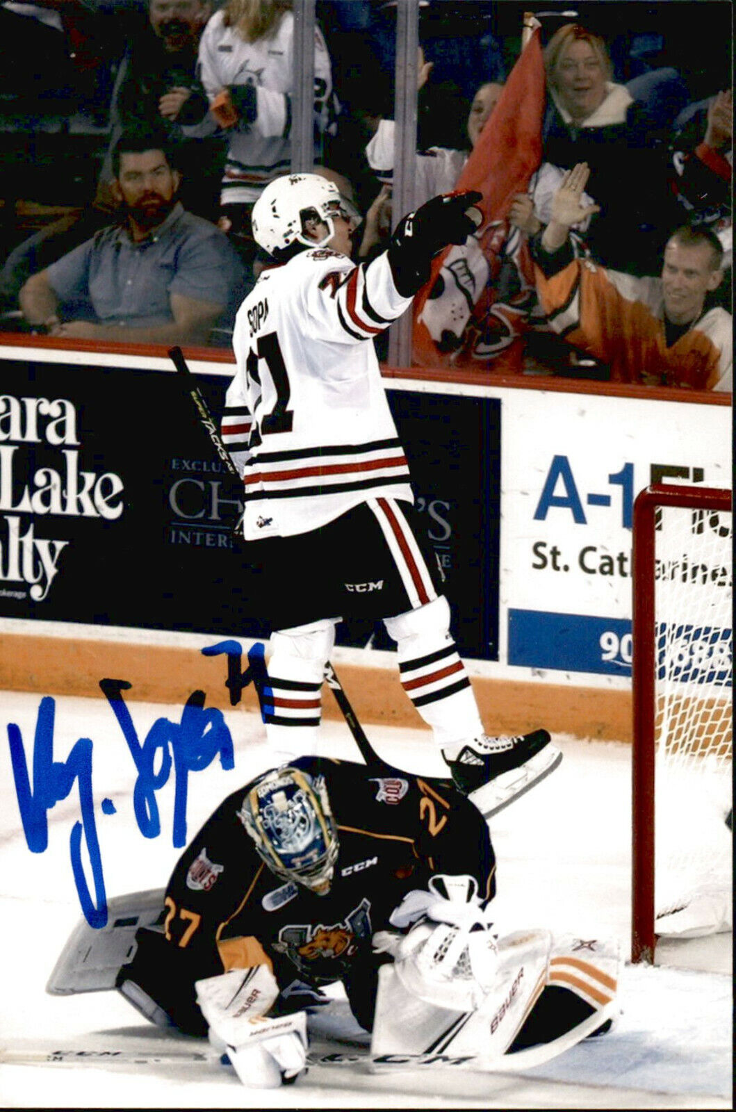 Kyen Sopa SIGNED autographed 4x6 Photo Poster painting OSHAWA GENERALS / SWITZERLAND