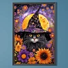 (40*60cm)Halloween Cat - Full Round Drill Diamond Painting