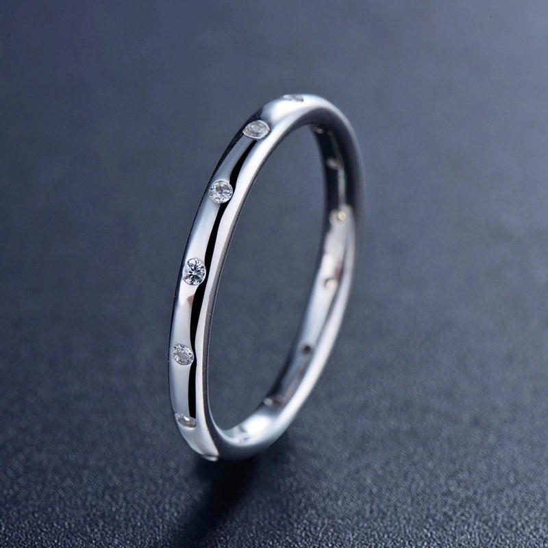 S925 Sterling Silver Korean Simple Thin Ring Women’s Jewelry