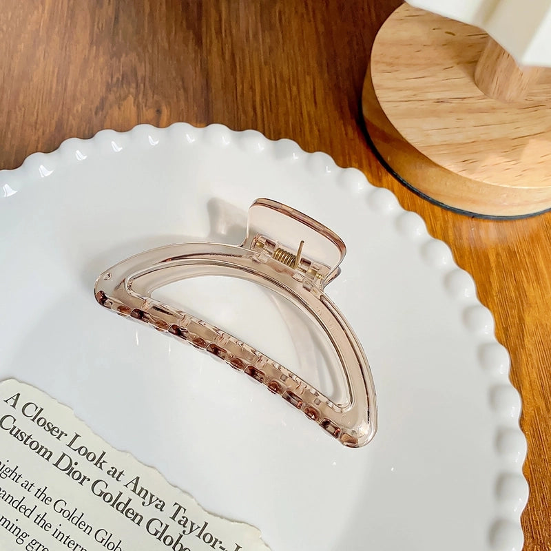 Minimalist Solid Color Arylic Hair Claws