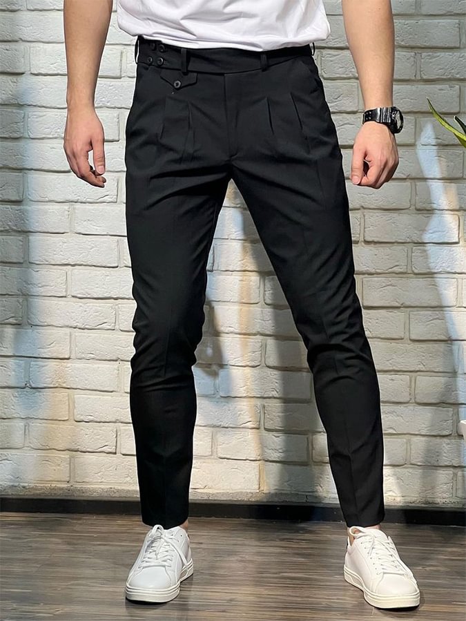 Men's Casual Black Pants