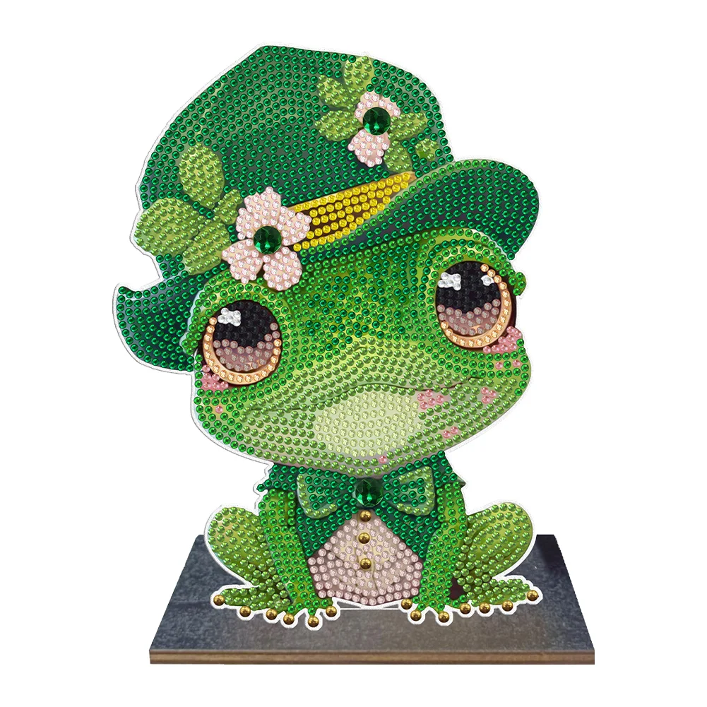 Frog DIY Diamonds Painting Ornaments Kids Gift Diamond Mosaic Ornament(Single-sided)