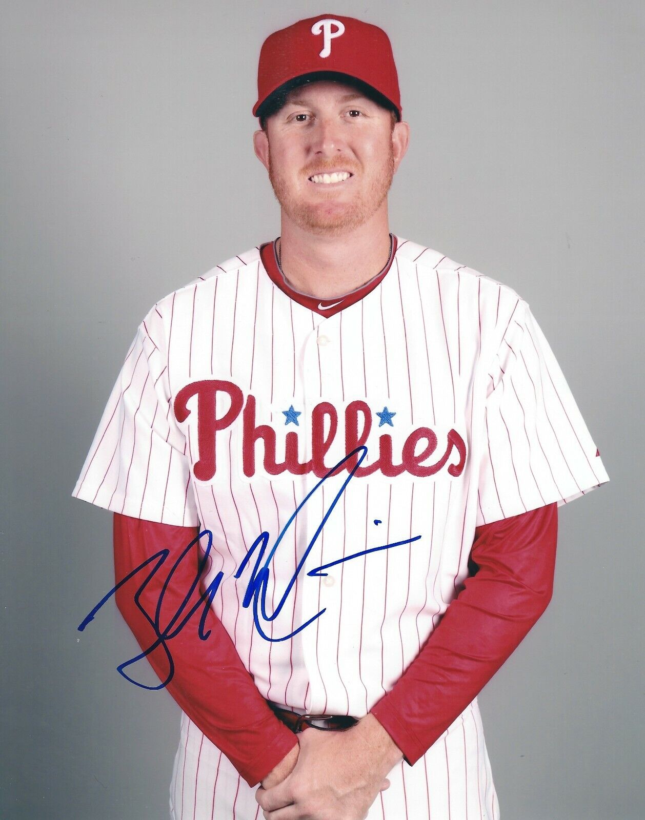 Autographed 8x10 ZACH MINER Philadelphia Phillies Photo Poster painting - COA