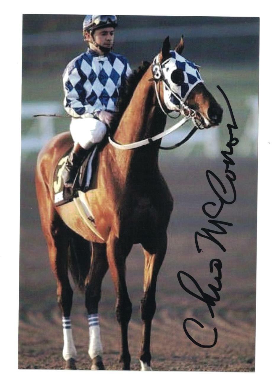 Chris McCarron Signed Autographed 4 x 6 Photo Poster painting Thoroughbred Horse Jockey HOF A