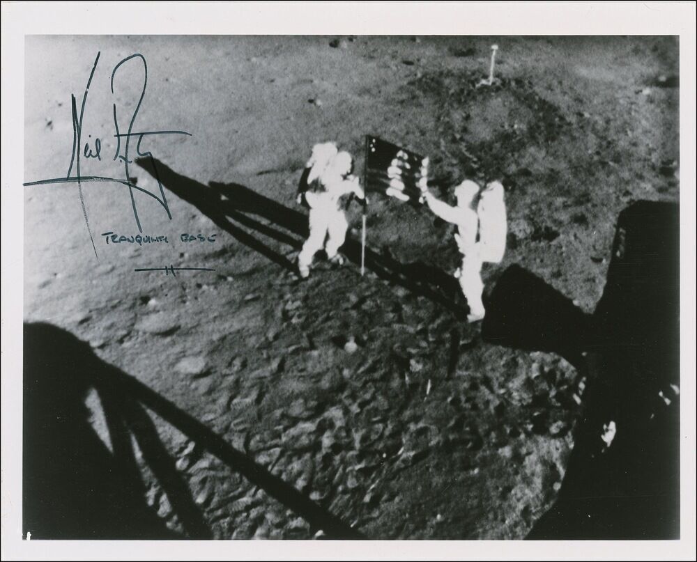 NEIL ARMSTRONG Signed Photo Poster paintinggraph - Apollo XI - First Man on Moon - preprint