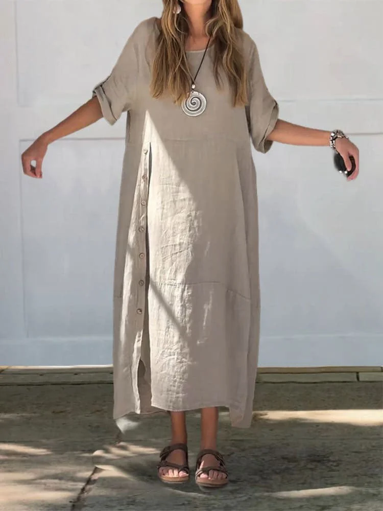 🔥Women's Linen Cotton Dress