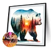 Polar Bear - Round Drill Diamond Painting - 30*30CM