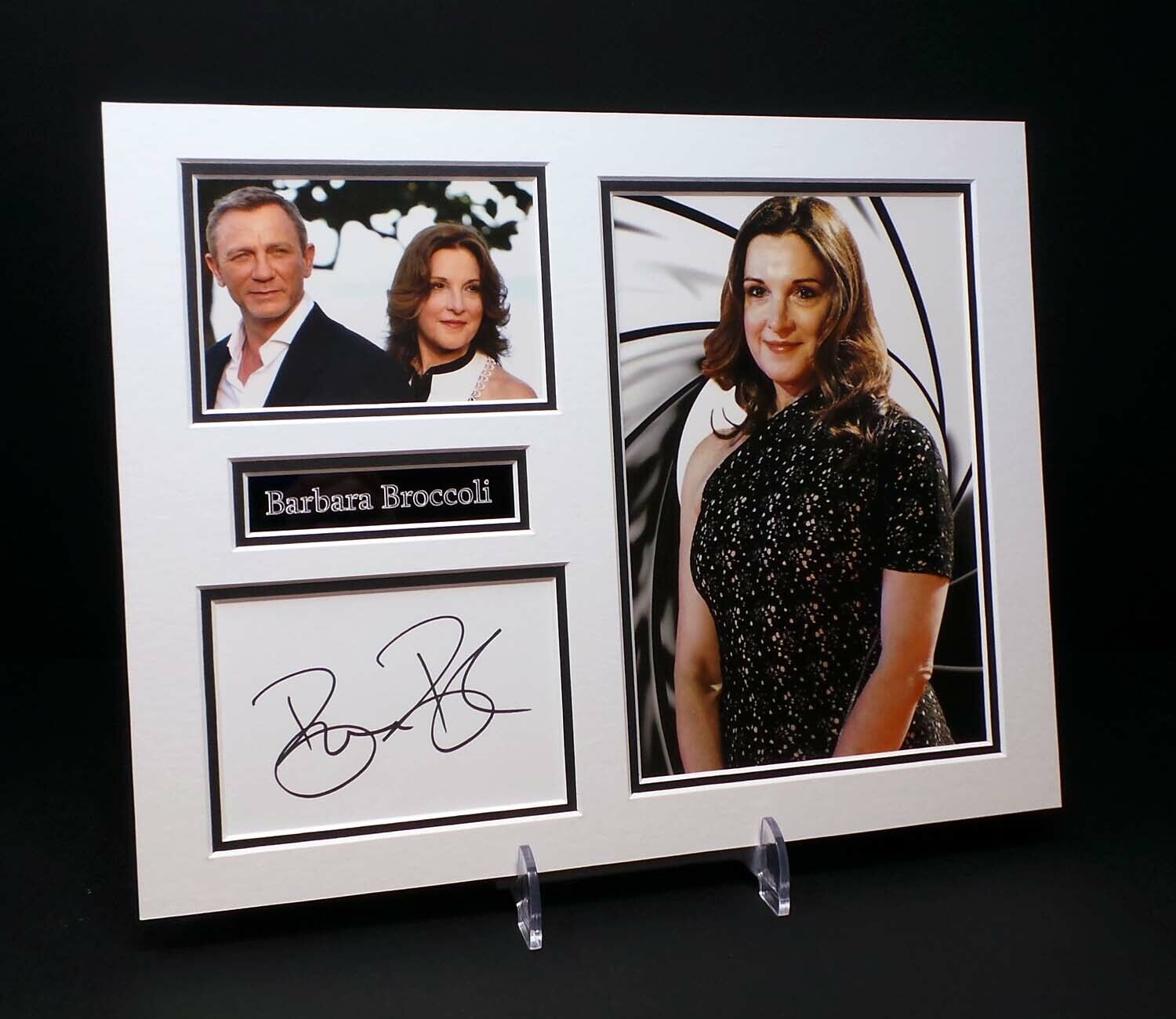 Barbara BROCCOLI Signed Mounted Photo Poster painting Display AFTAL RD COA James Bond Director