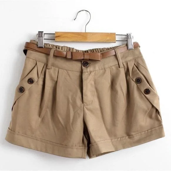 Summer Shorts England Style Casual Shorts Without Belt SP15032